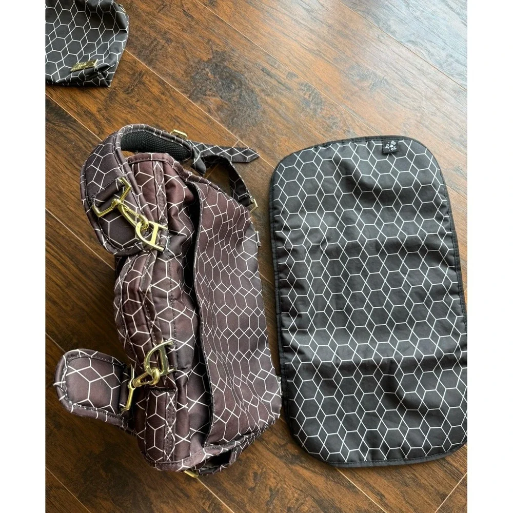 JUJUBE JuJuBe BFF Diaper Bag Set - Honeycomb Print Travel Baby Organizer Y2K Mom